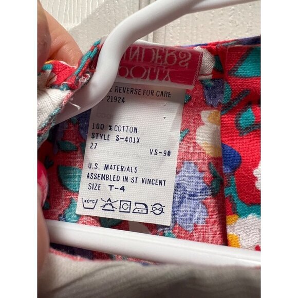 Colorful Floral Kids Casual Dress - Picture 5 of 5